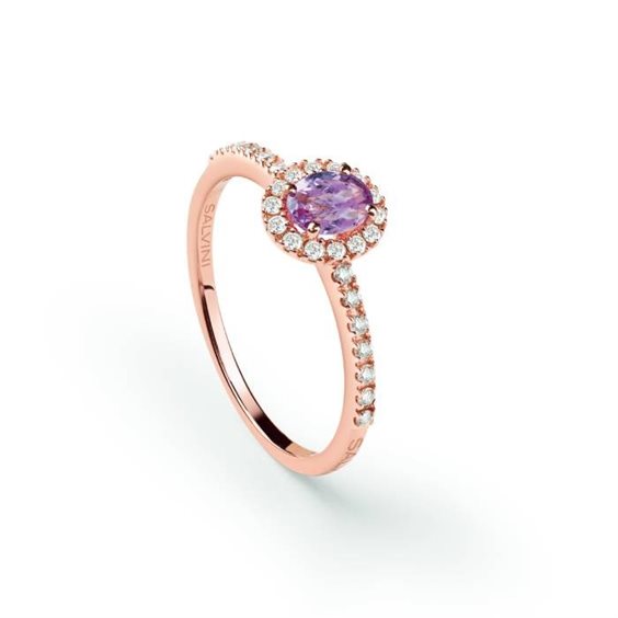 Anello Salvini Donna Dora in Oro rosa Zaffiro rosa 0.40 Ct 20109371 - 20109371